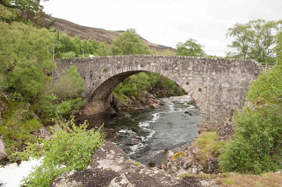 Kildonan Bridge over River Helmsdale